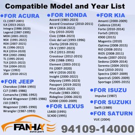 FANHAY 500PCS Oil Crush Washers Drain Plug Gaskets Washers Seals Rings 94109-14000 for Honda Civic Ridgeline Odyssey CRV CR-V Drain Plug Gaskets