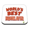 WB043 World's Best Bricklayer MDF Wooden Coaster by Kruzroyal |