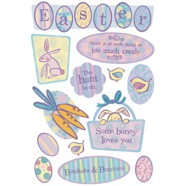 Karen Foster Design Acid and Lignin Free Scrapbooking Sticker Sheet, Easter Hunt