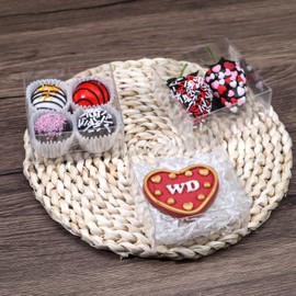 ROSPAKTEK ROSPAKTEK 100pcs 4x4x2 Inch Clear Pastry Gift Boxes Bakery Boxes Cookies Boxes Dount Boxes Chocolate Covered Strawberries Boxes Truffle Boxes Browine Cake Boxes Treat Boxes for Party Favors Wedding