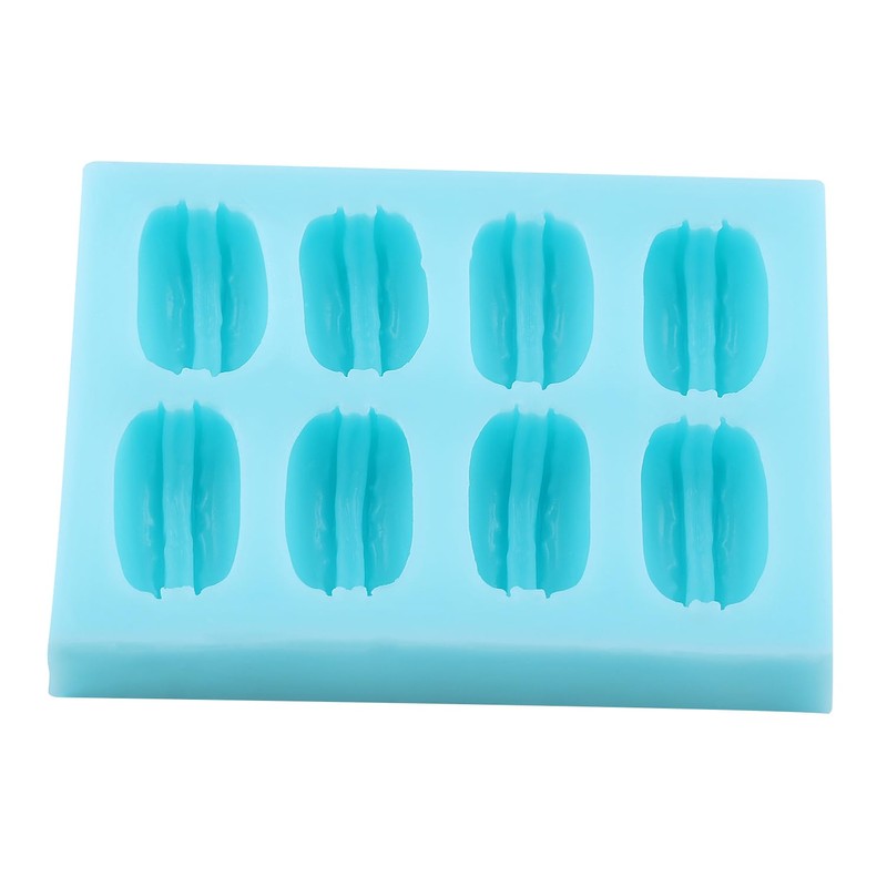 3D Macaron Fondant Mold Macaron Hamburger Silicone Mold
