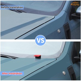 Car Ditch Hood Light Mount Brackets Compatible with Ford Maverick 2022-2025 Front Hood LED Spotlight Work Light Mounting Bracket Holder Kit Pillar Pods Hood Hinges Lamp Bracket Auxiliary Accessories