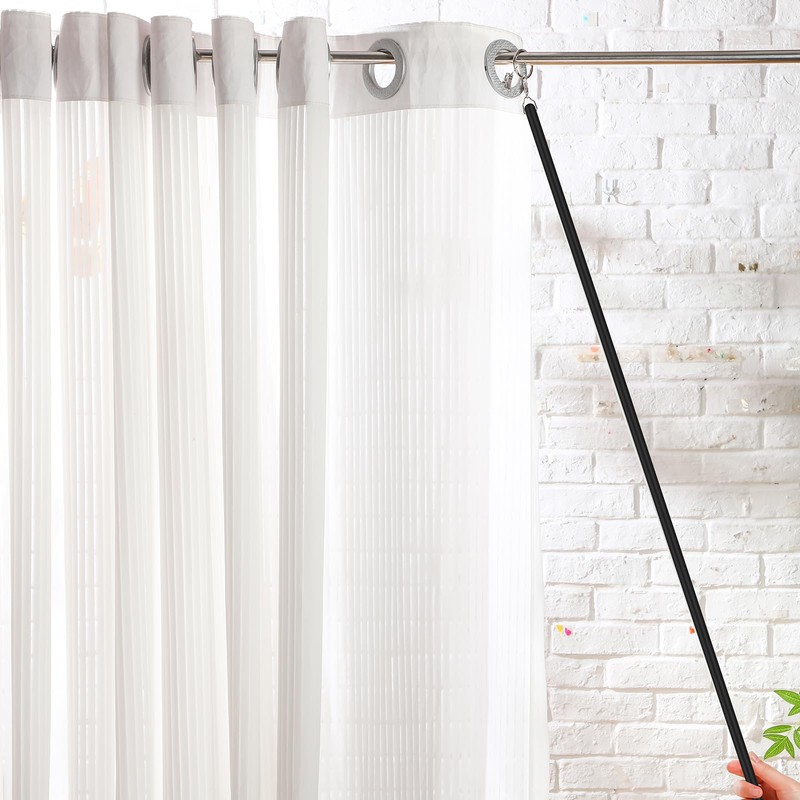 Shimeyao 10 Pack 36 Inch Acrylic Curtain Pull Wands Drapery