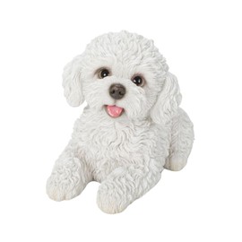 Oubia H24093 Look Up Toy Poodle Shiro 16.5 x 8 x 11 cm Doll Figurine Figurine Animal Garden Decoration Dog Dog