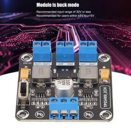 ASHATA Positive Negative Dual Output Module, Dual Power Supply Modules, TPS5430 12V 15V Reverse Polarity Protection, Low Noise Voltage Converter Module