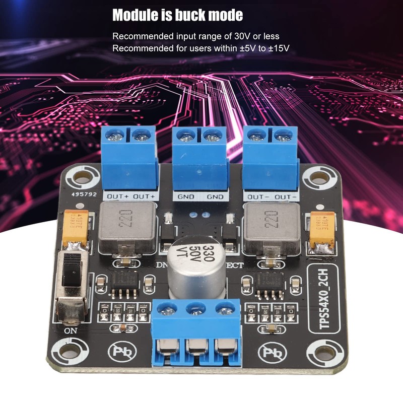 ASHATA Positive Negative Dual Output Module, Dual Power Supply Modules,