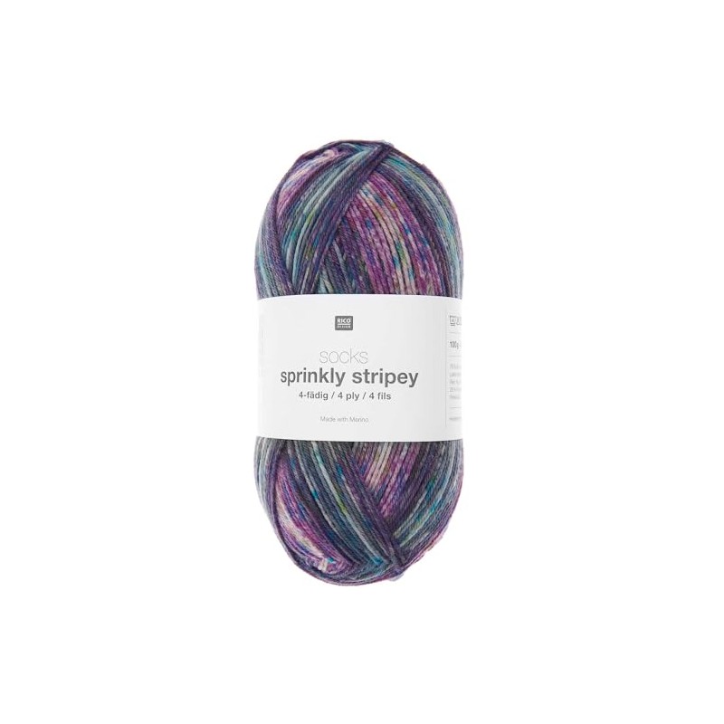 Sprinkly Stripey Socks 4-Ply Colour 005 Sphere 100 g