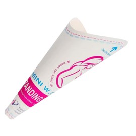 Women Pee Cones - 12 Pieces Disposable Cardboard for Public Bathrooms, Travel, Pregnancy, Back Pain - Portable Female Urinal for Hygiene and Emergencies Outside the Home