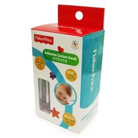 Fisher-Price Baby Adhesive Cotton Swabs (Individually Wrapped) / 피셔프라이스 베이비 점착면봉(개별포장)