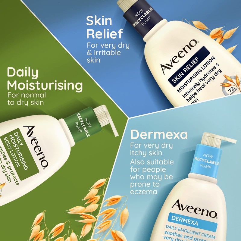 Aveeno Dermexa Daily Emollient Cream |Prebiotic Triple Oat Complex and