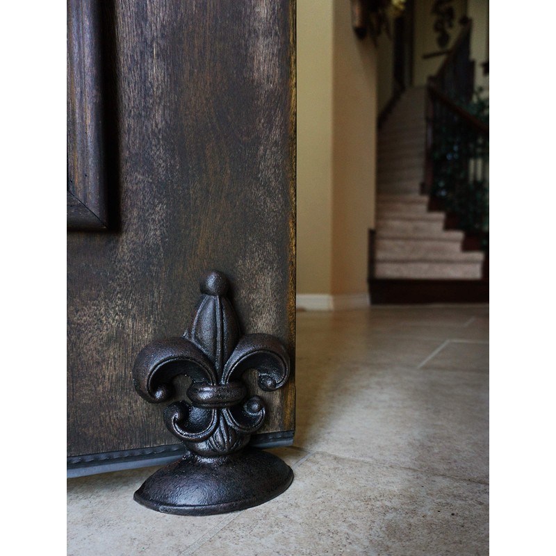 Lulu Decor, Cast Iron Fleur De Lis Door Stop, 2