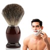 Rasierpinsel, Männer Rasierpinsel mit Holzgriff Rasierpinsel Dachshaar Gesichtsbart Haarreinigung Rasierwerkzeug