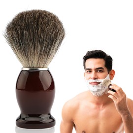 Rasierpinsel, Männer Rasierpinsel mit Holzgriff Rasierpinsel Dachshaar Gesichtsbart Haarreinigung Rasierwerkzeug Dachshaar Reiserasierpinsel Rasierpinsel