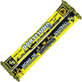 Generisch Dortmund Skyline/Stadium Knitted Scarf High Definition, Black / Yellow