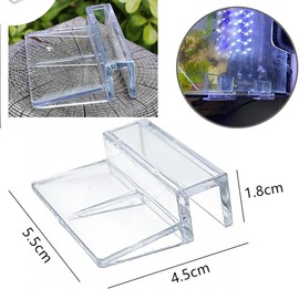 18 Pcs Aquariums Fish Tank Acrylic Clips Aquarium Fish Tank Glass Cover Clip Support Holder for Rimless Aquariums 6 mm