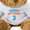 NEW - HAPPY BIRTHDAY 3 - Teddy Bear - Cute
