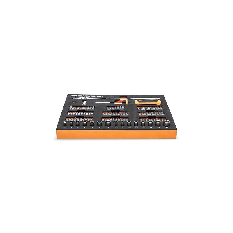 GEARWRENCH 105 Piece 1/4” Drive Slim Head Mechanics Tool Set