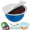 Grasseed Aluminum Foils Lids to Reuse Coffee Pods Compatible with
