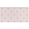 KICPOAY 3 Ring Binder 1.5 Inch Pink Checkered and Bows