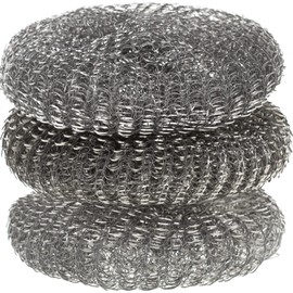 Esponja de metal – Pack de 3 – Limpiador de platos para cocina – Almohadilla de fregado