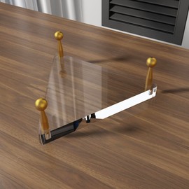 Acrylic Triangle Ball Display Stand with Gold Metal Pegs (3-Pack) – Modern Sports Memorabilia Holder for Basketball, Football, Soccer – Shatterproof & Space-Saving Gift for Fans