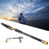 Mini Portable Ultralight Carbon Fiber Telescopic Fishing Rod Sea Fishing