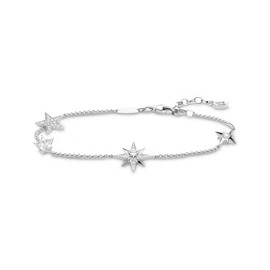 Thomas Sabo A1916-051-14-L19v Women's Bracelet Stars 925 Sterling Silver, Sterling Silver, Cubic Zirconia