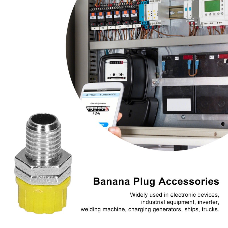 100Pcs 4mm Banana Plug Socket Binding Post Wire Connector Terminal