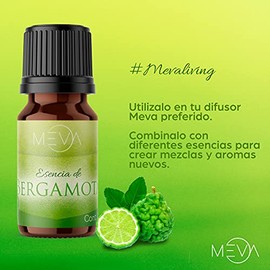 MEVA Esencias para Difusores y Humidificadores de Aromas 5ml Varios Aromas para Elegir (Bergamota)
