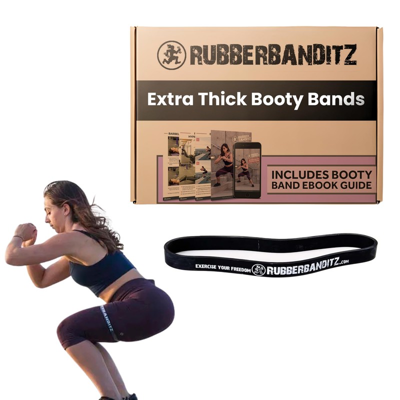 (30-50 Lbs (14-23 kg) - Heavy (Black)) - RubberBanditz Extra