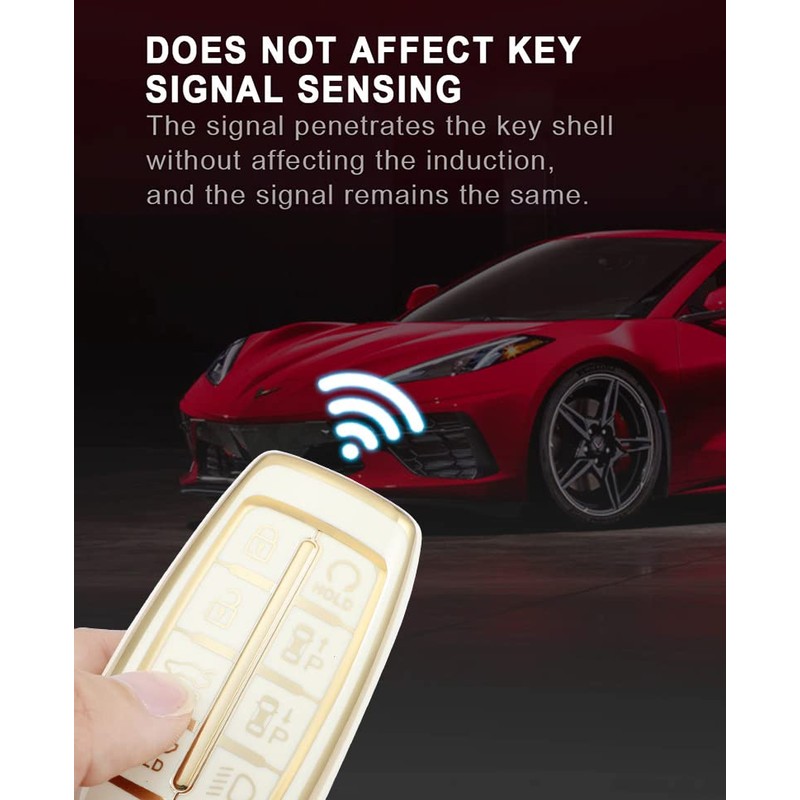 TECART Key Case Cover Fit for Genesis GV80 GV90 G70