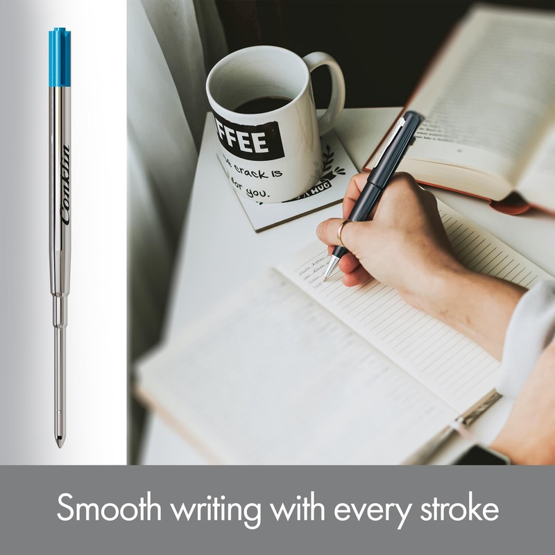 Conklin Soft Ink Ballpoint Refill, Blue (6 pcs tube)