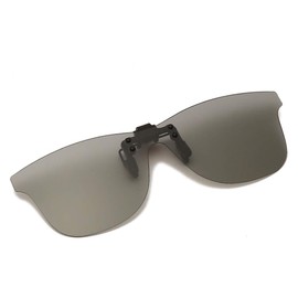 Long Keeper Polarised Sunglasses Clip for Glasses Wearers, Polarised Sunglasses for Men and Women, Sunglasses Attachment Glasses, Photochromic