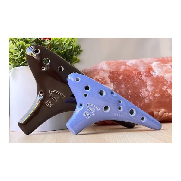 Focalink 12 Holes Alto C + Soprano C Ceramic Ocarina