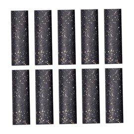 PACKOVE 10sheets Bouquet Wrapping Paper for Crafts Black Floral Wrap for Weddings Birthdays Anniversaries and Events