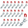 KOOMEDA 20 PCS Adjustable Toggle Clamp, 4001 Latch Action Toggle 360lb Holding Capacity, Heavy Duty Latch Clamp Quick Release Hand Tool for Doors, Boxes and Cases