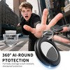 RFUNGUANGO Compatible AirTag Holder Air Tag Keychain Protective Case -