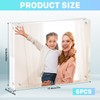 Cabaubl 5x7 Acrylic Picture Frames, 6 Pack Clear Acrylic Photo