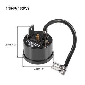 sourcingmap 2 Pcs Refrigerator Thermal Overload Protector 1/5HP 150W Compressor Replacement Part