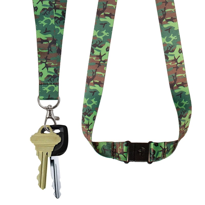 Lucky Line Lanyard with Swivel Snap, Camo Design (C202), Camouflage,