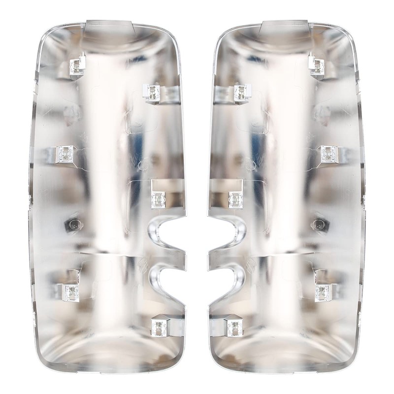 YUANJUFITT Chrome Dood Mirror Covers for Kenworth T680 T880 W990,Rear