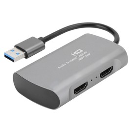HD Audio Video Capture HDMI to HDMI 4K USB2.0 1080P Game Live Streaming Card Silver Gray 231