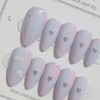 Love in the Clouds ☁️ Handmade Nail Tips - Coffin