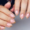 30Pcs Women Press on Nails Short Almond Glue on Nails