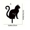 Metal Cat Garden Stakes for Outdoor Decor – Cute Cat
