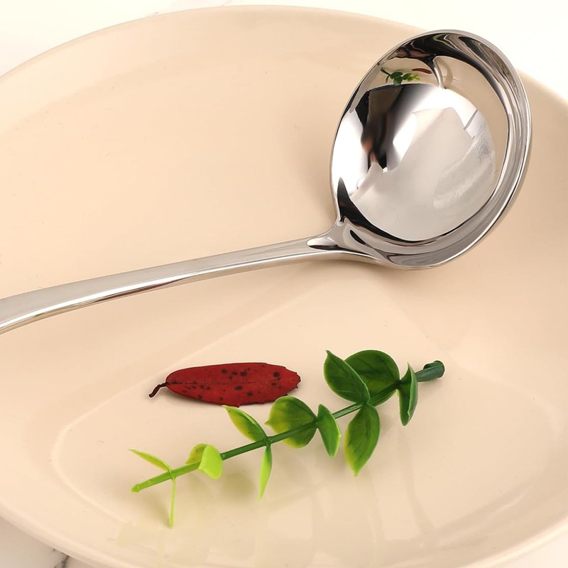 Generic Small Ladle Silver Stainless Steel Sauce Ladle for Spooning