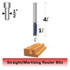Bosch 85256M Router Bit Carbide Tip Straight,1/2S, 1/2x1 1/2DF