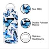 FREEBLOSS 2Pcs Butterfly Lip Balm Holders Sleeves Keychain Chapstick Keychains