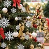 Naler 50 Copos de Nieve para Árbol de Navidad Blancos
