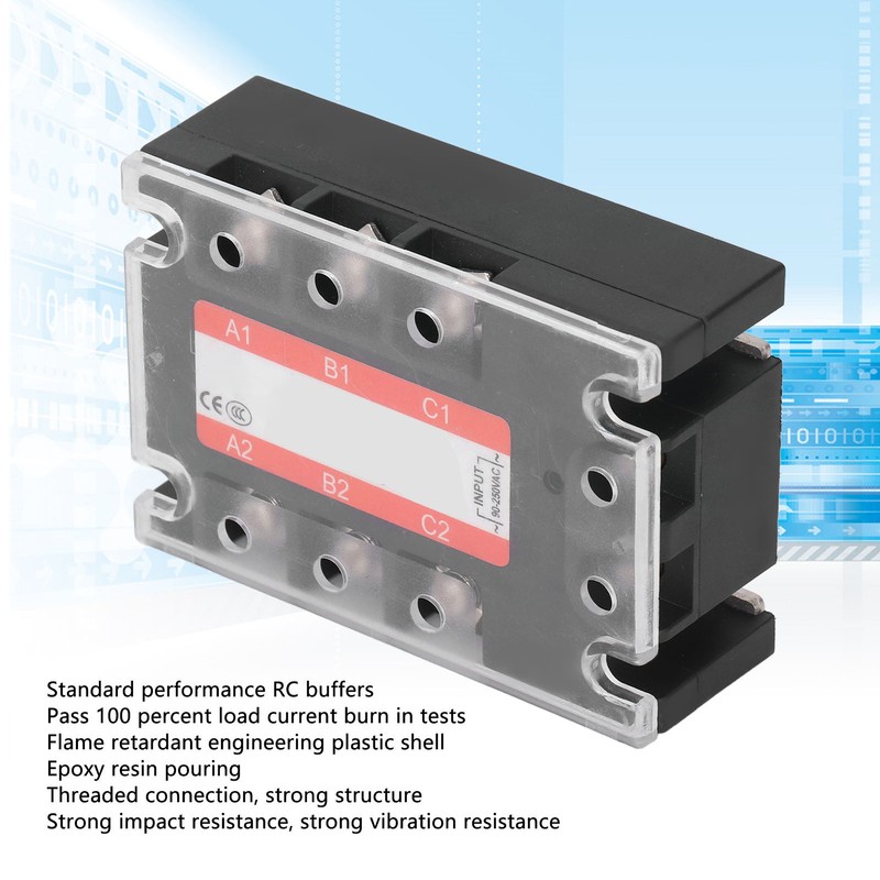 3 Phase SSR Regulator Solid State Relay Industrial Systems 25A